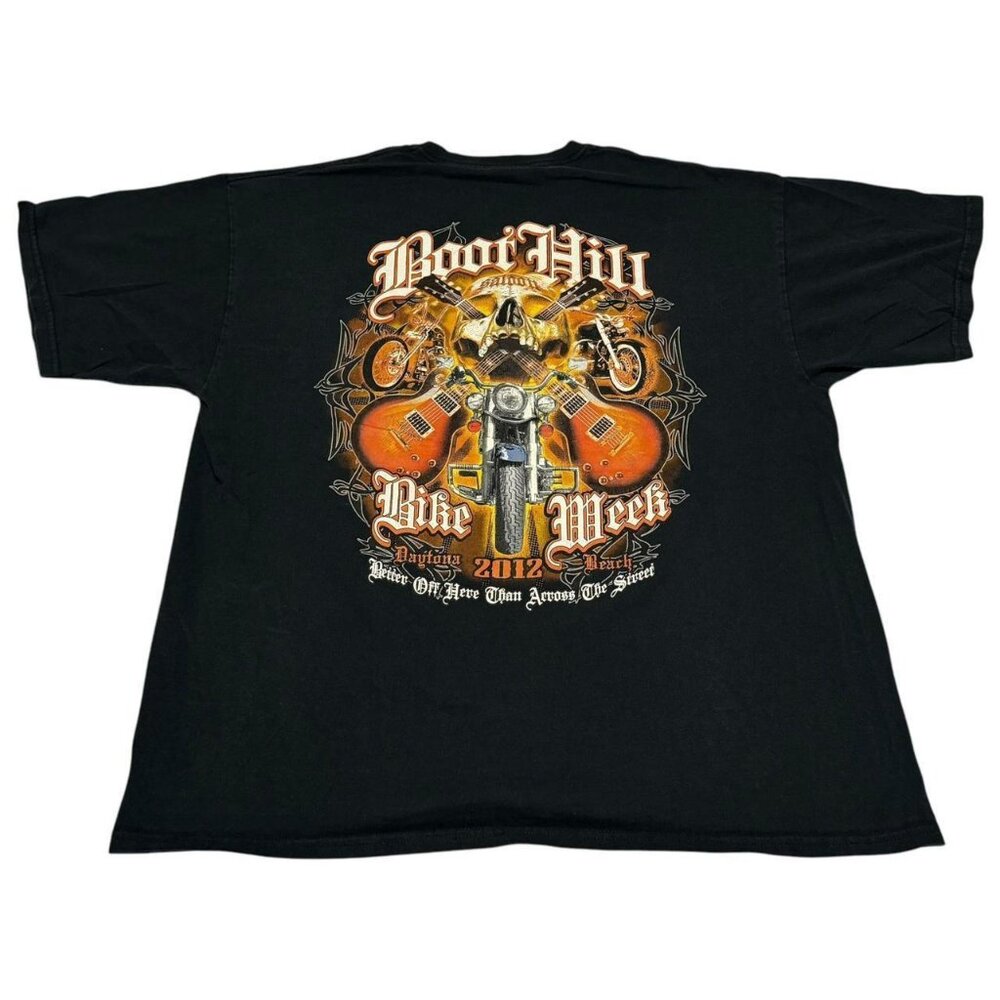Gildan 2012 Daytona‎ Bike Week Boothill Saloon Distressed Shirt Adult XL